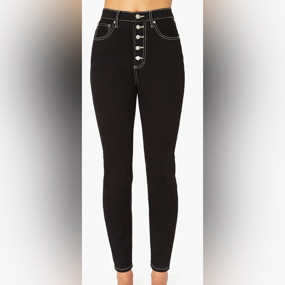 WeWoreWhat Black The Danielle Stretch Denim Jeans - NWT - Size 25